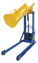 Vestil Steel Portable Hydraulic Drum Dumper - 72 In. Dump Height 1,000 lb Blue / - Yellow
