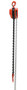 Vestil Steel Manual Chain Hoist - 10 Ft. Lift 3,000 lb - Orange