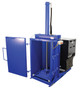 Vestil Steel High Cycle Hydraulic Drum Crusher and Compactor - 460 Volt Three Phase 38,000 lbs Crushing Force - Blue