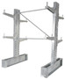 Vestil Steel Heavy Duty Cantilever Rack Kit with - 24 In. Arm Set 86,000 lb - Silver