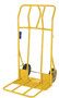 Vestil Steel Hand Truck Wide Load Hard Rubber Wheels - 800 lb - Yellow