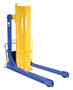 Vestil Steel DC Powered Portable Hydraulic Drum Dumper - 60 In. Dump Height 1,000 lb Blue / - Yellow