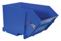 Vestil Steel Medium Duty Self Dumping Hopper with Fold Down Front - 1/2 Cubic Yard 4000 lb - Blue