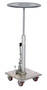 Vestil Partially Stainless Steel - 18 In. Round Top Hydraulic Post Table 200 lb - Silver
