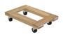 Vestil Hardwood Open Deck Dolly with Non Marking Casters - 24 In. x 16 In. x 5-1/2 In. 900 lb