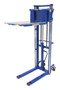 Vestil Steel Portable Foot Pump Hefti-Lift - 51 In. x 79-3/8 In. 1500 lb - Blue
