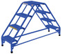 Vestil Steel Double Sided Ladder 4 Grip Strut Step - 16-13/16 In. Width 350 lb - Blue