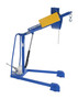 Vestil Steel Portable Hydraulic Drum Carrier, Rotator and Boom - 59-11/16 In. Lift Height 800 lb Blue / - Yellow