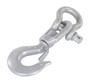Vestil Steel Swivel Hook with Shackle - 6,000 lb - Silver
