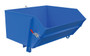 Vestil Steel Heavy Duty Self Dumping Hopper with Fold Down Front - 1 Cubic Yard 6000 lb - Blue