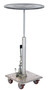 Vestil Partially Stainless Steel - 24 In. Round Top Hydraulic Post Table 200 lb - Silver