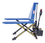 Vestil Steel DC Powered Tote Lift - 27x45 Traction Drive 3000 lb - Blue