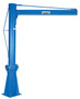 Vestil Steel Multi Station Jib Crane - 72 In. I-Beam 1000 lb - Blue