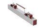 Vestil Steel Forklift Hanging Magnetic Sweeper - 36 In. Wide 45 lb - Silver