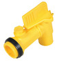 Vestil Polyethylene Bung Jumbo Manual Drum Faucet - 2 In. - Yellow
