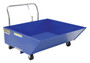 Vestil Steel Low Profile Parts Hopper - 1/2 Cubic Yd. 2,000 lb - Blue
