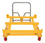Vestil Steel Intermediate Bulk Container Tilting Cart - 53-3/8 In. x 35-13/16 In. 4400 lb - Yellow