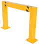Vestil Steel Square High Profile Machinery and Rack Guard - 48 In. x 36 In. x 5 In. - Yellow