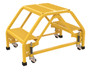 Vestil Steel Double Sided Step Ladder - 2 Perforated 16-13/16 In. Step Width 350 lb - Yellow