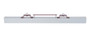 Vestil Steel Forklift Hanging Magnetic Sweeper - 60 In. Wide 65 lb - Silver