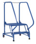 Vestil Steel Maintenance Ladder - 58 Degree 2 Perforated 24 In. Step Width 350 lb - Blue