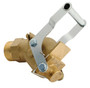 Vestil Brass Jumbo Manual Drum Faucet - 2 In. Brass