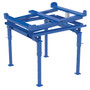 Vestil Steel Intermediate Bulk Container Tilt Stand with Fork Pockets and Adjustable Legs - 48-1/2 In. x 49-1/2 In. 4400 lb - Blue