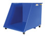 Vestil Steel Open Ended Low Profile Parts Hopper - 2,000 lb - Blue