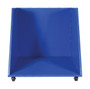 Vestil Steel Open Ended Low Profile Parts Hopper - 2,000 lb - Blue