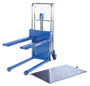 Vestil Steel Portable Foot Pump Hefti-Lift - 60 In. x 54 In. 400 lb - Blue