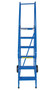 Vestil Steel Roll-A-Fold Ladder - 58 Degree 6 Perforated 16-13/16 In. Step Width 350 lb - Blue