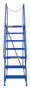 Vestil Steel Maintenance Ladder - 58 Degree 7 Perforated 24 In. Step Width 350 lb - Blue