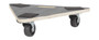 Vestil Hardwood Triangle Dolly Deck - 16-1/2 In. x 18-1/2 In. x 4 In. 300 lb - Black