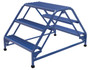 Vestil Steel Double Sided Ladder 3 Grip Strut Step - 30-1/4 In. Width 350 lb - Blue