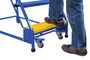 Vestil Steel Standard Slope Ladder - 58 Degree 6 Grip Strut 23-9/16 In. Step 350 lb - Blue