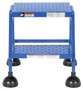 Vestil Steel Commercial Spring Loaded Ladders - 58 Degree 2 Perforated 16 In. Step Width 300 lb - Blue