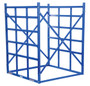 Vestil Steel Long Bar Pigeon Hole Rack - 48 In. x 48-1/2 In. x 60 In. 7700 lb - Blue