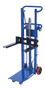 Vestil Steel Hydra Lift Cart with Forks - 18 In. x 23 In. Platform 750 lb - Blue