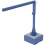 Vestil Steel Portable Jib Crane with Filled Base - 10 Ft. I-Beam 250 lb - Blue