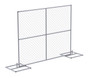 Vestil Steel Construction Barrier System - Silver