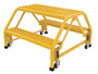 Vestil Steel Double Sided Step Ladder - 2 Grip Strut 30-1/4 In. Step Width 350 lb - Yellow