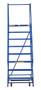 Vestil Steel Standard Slope Ladder - 58 Degree 8 Perforated 30-1/4 In. Step Width 350 lb - Blue
