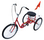 Vestil Standard Industrial Bicycle - 250 lb - Red