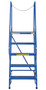 Vestil Steel Maintenance Ladder - 58 Degree 5 Grip Strut 24 In. Step Width 350 lb - Blue