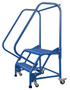 Vestil Steel Standard Slope Ladder - 58 Degree 2 Grip Strut 30-1/4 In. Step Width 350 lb - Blue