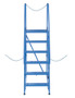 Vestil Steel Semi-Trailer Access Ladder - 58 Degree 6 Grip Strut 24 In. Step Width 350 lb - Blue