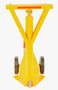 Vestil Steel Beam Trailer Stabilizing Ratchet Jack - 26-11/16 In. x 23-3/4 In. x 40 In. 100,000 lb Static - Yellow