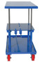 Vestil Steel Low Profile Post Table - 24 In. x 48 In. 2000 lb - Blue