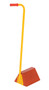 Vestil Molded Rubber Ergonomic Wheel Chock with Handle - 8 In. x 18 In. x 36-9/16 In. - Orange and Yellow