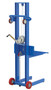 Vestil Steel Lite Load Lift With Winch, Fixed Wheels and Manual Floor Lock - 20 In. x 20 In. Platform 400 lb - Blue